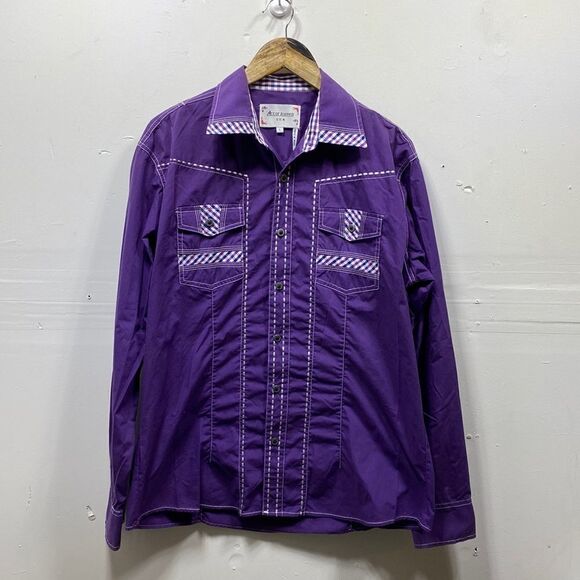 Ace of Diamond Button Down Shirt Large - Picture 1 of 6
